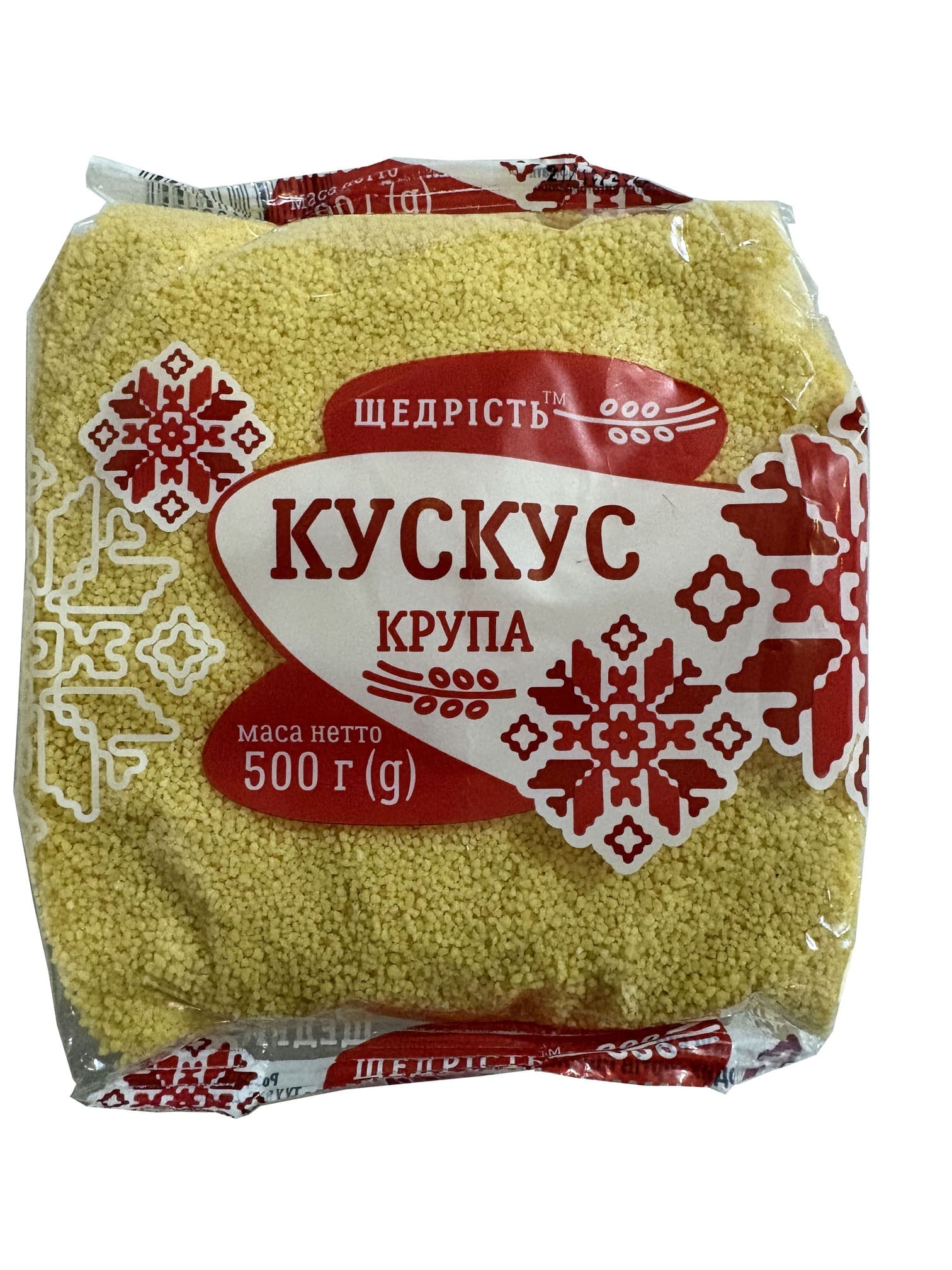 Крупа кус-кус фасована, ТМ "ЩЕДРІСТЬ" , 500 грам